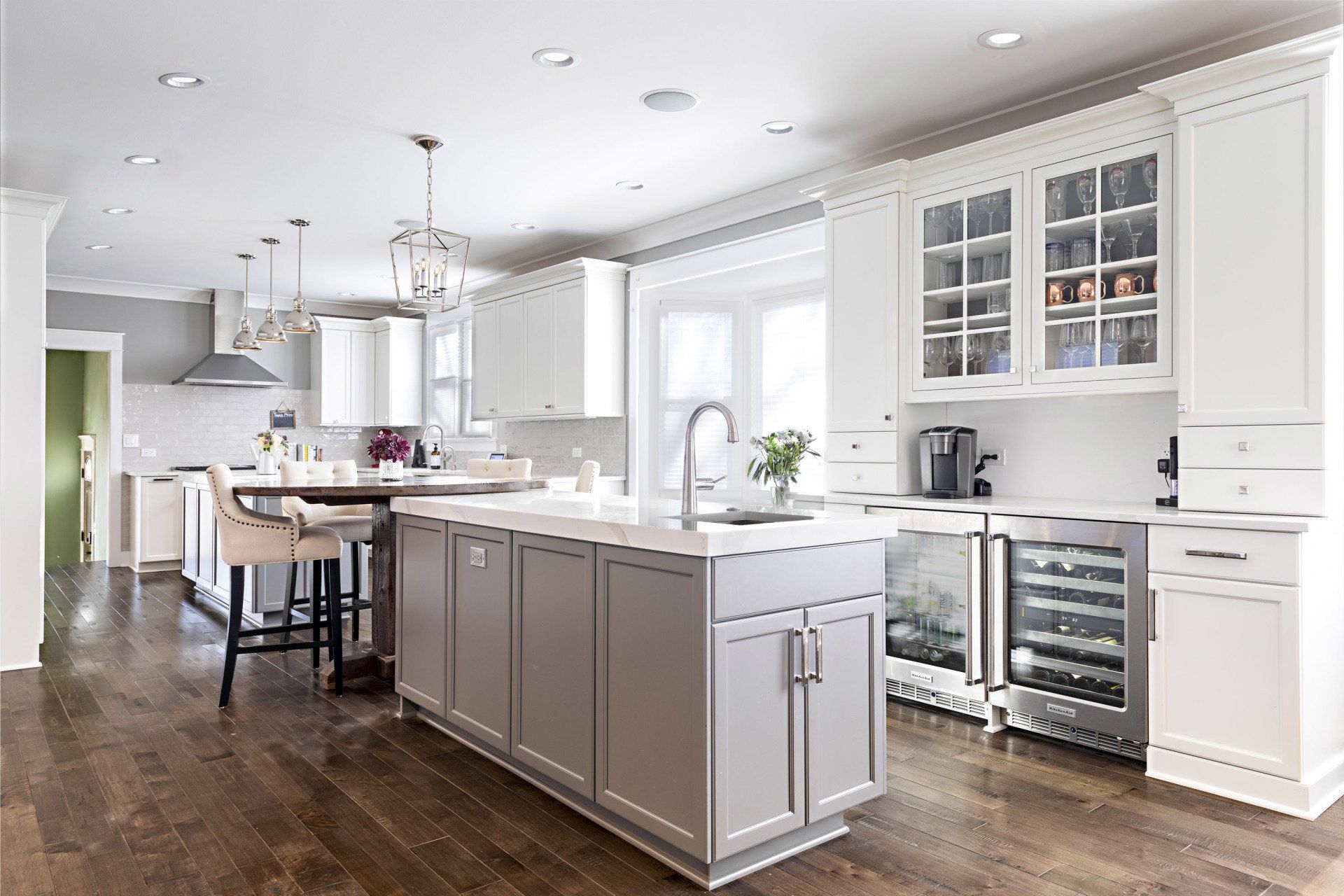 Arlington Heights Kitchen Cabinetry Beverage Center