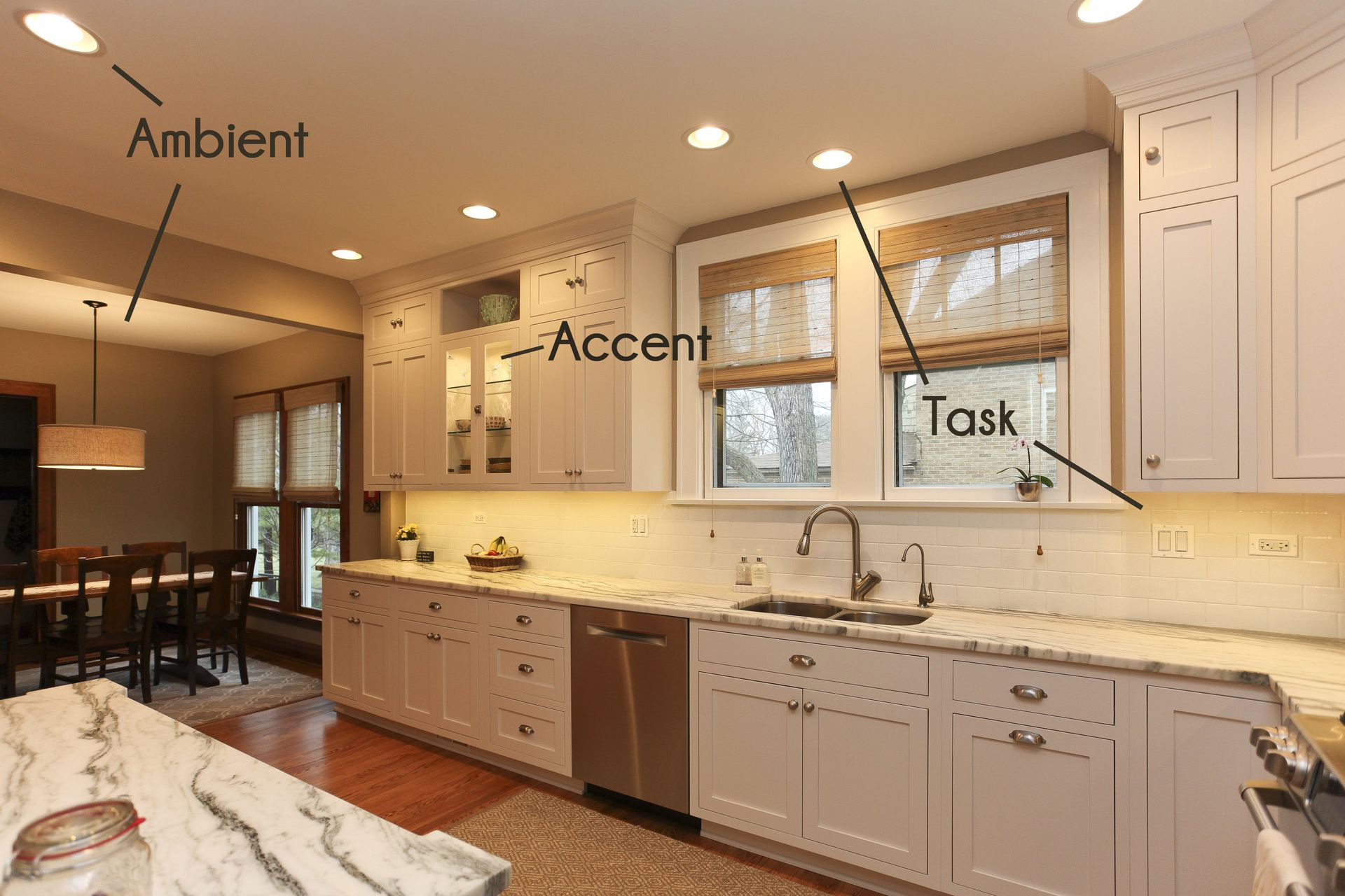 Layering light in kitchen remodel