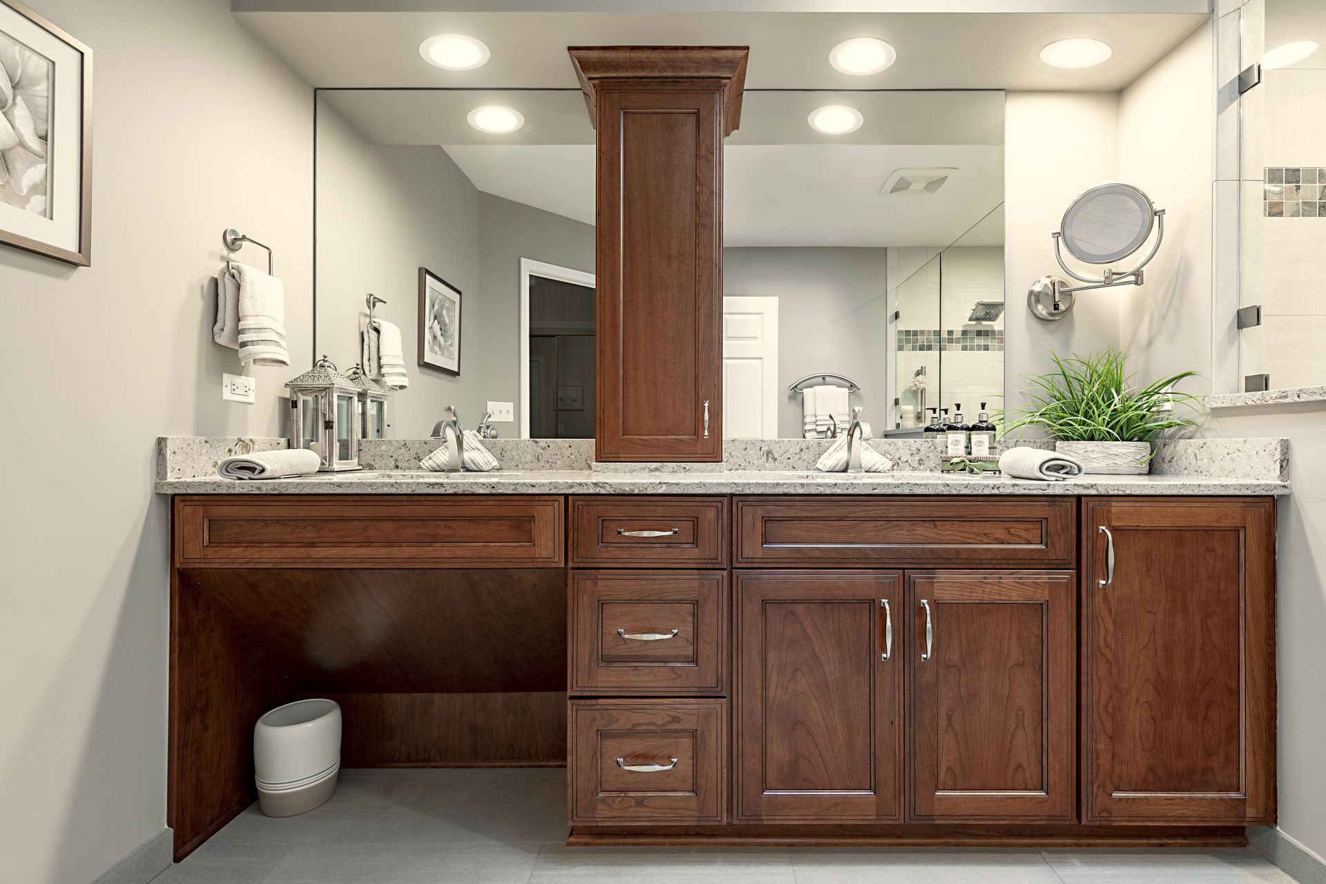 Universal Design master bath vanity