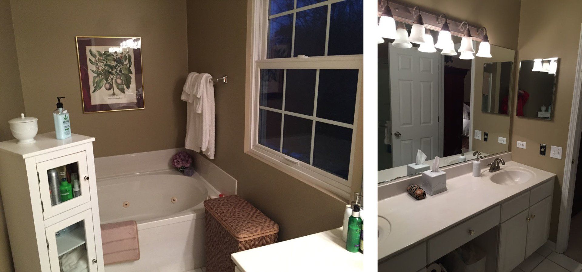 Algonquin master bath before view