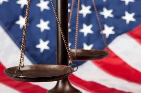 flag justice scale