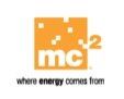 A logo for a company called mc2 where energy comes from.