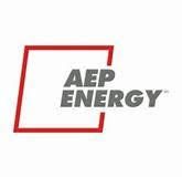 Aep energy logo on a white background