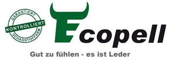 Ein Logo für eine Firma namens Ecopell mit einem Stier darauf