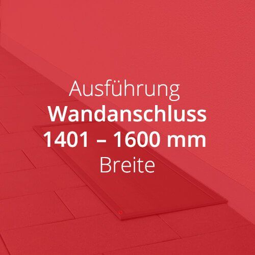 Michael Galli Lichtschachtabdeckung wandanschluss 1401 - 1600 mm Breite