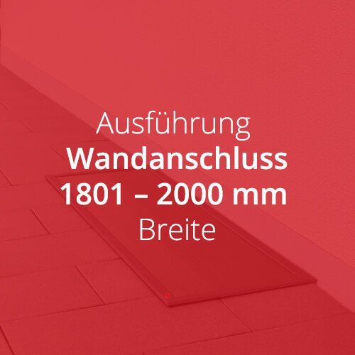 Michael Galli Lichtschachtabdeckung wandanschluss 1801 - 2000 mm Breite