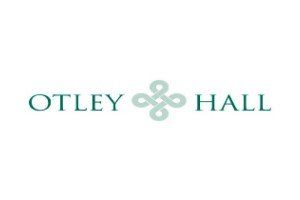 Otley Hall logo: teal text and intertwined knot graphic on white background.
