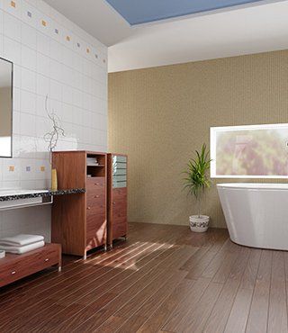 Hardwood Floor — Bathroom Floor — in Woodburn, OR Hardwood Floor — Bathroom Floor — in Woodburn, OR