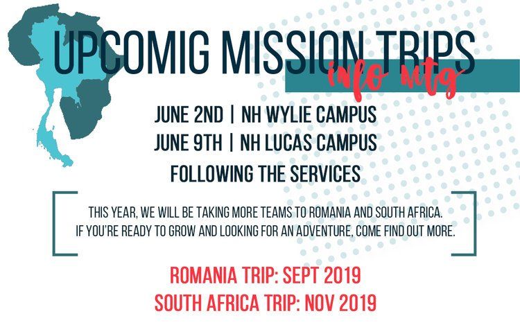 upcoming trips info mtg