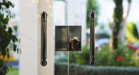 glass door