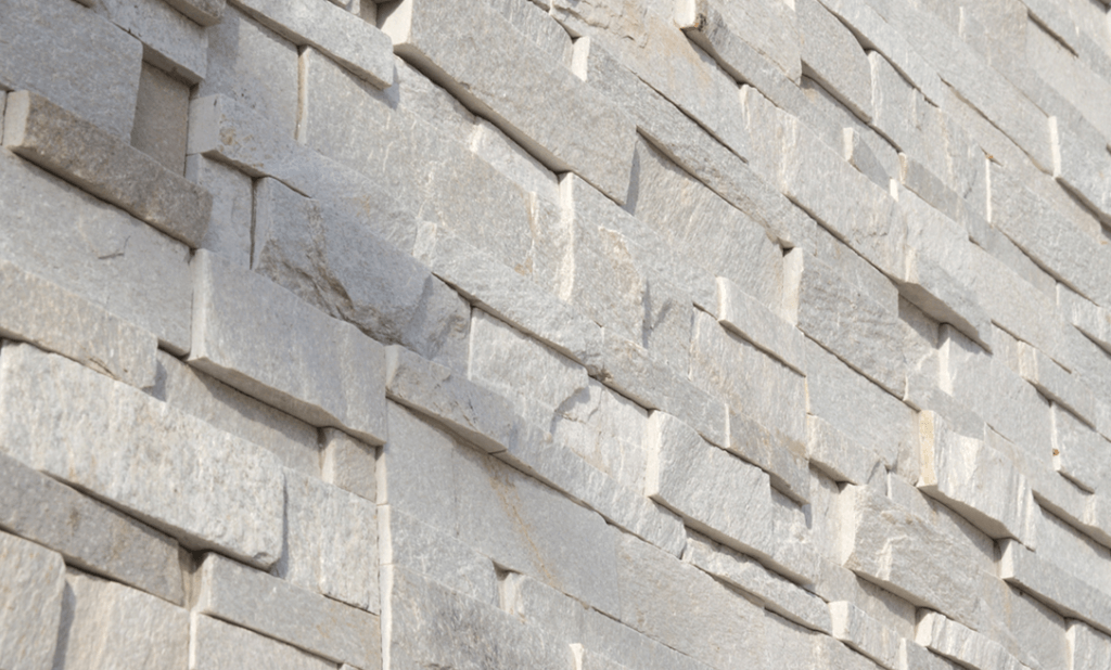 WHITE QUARTZITE LEDGESTONE