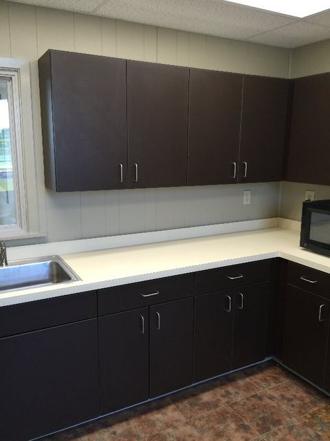 BUNGE, PINE BLUFF, AR. DEMO OFFICE, NEW CEILING GRID AND TILE, CABINETS, TOPS, WINDOWS WITH LOW E GLASS