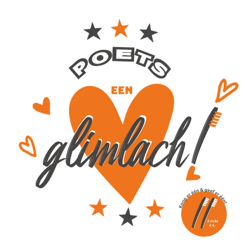 Poets een glimlach, project voor de voedselbanken.