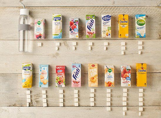 Suiker in pakjes drinken