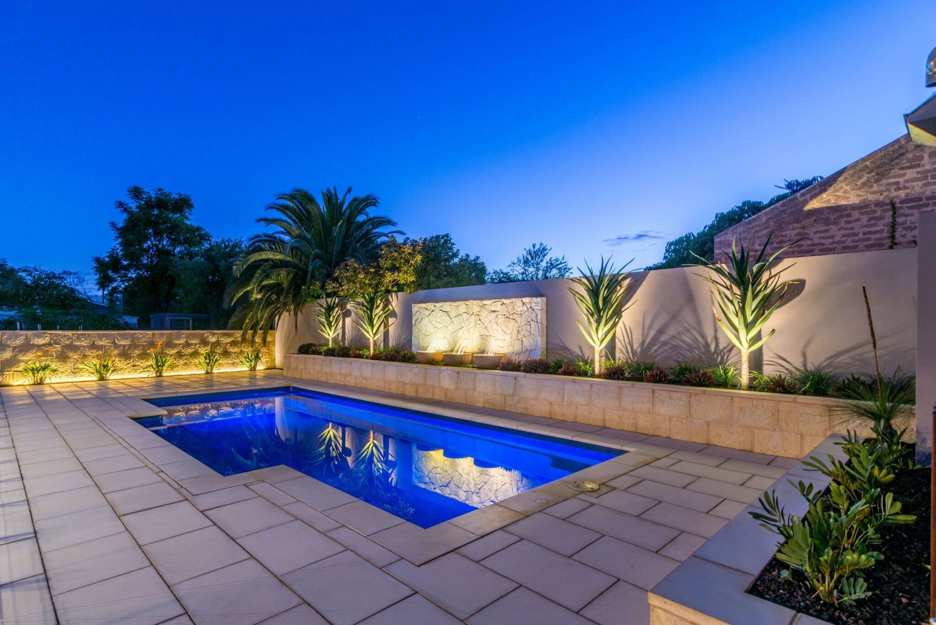 Backyard With Buildpro Pavers