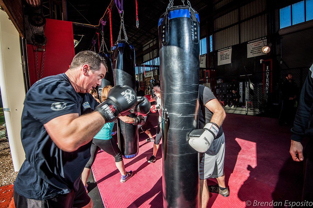man boxing