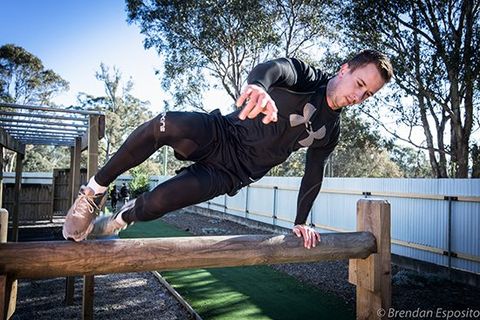 man leaping
