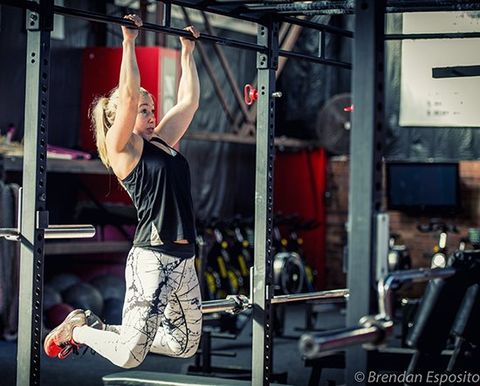 woman lifting up