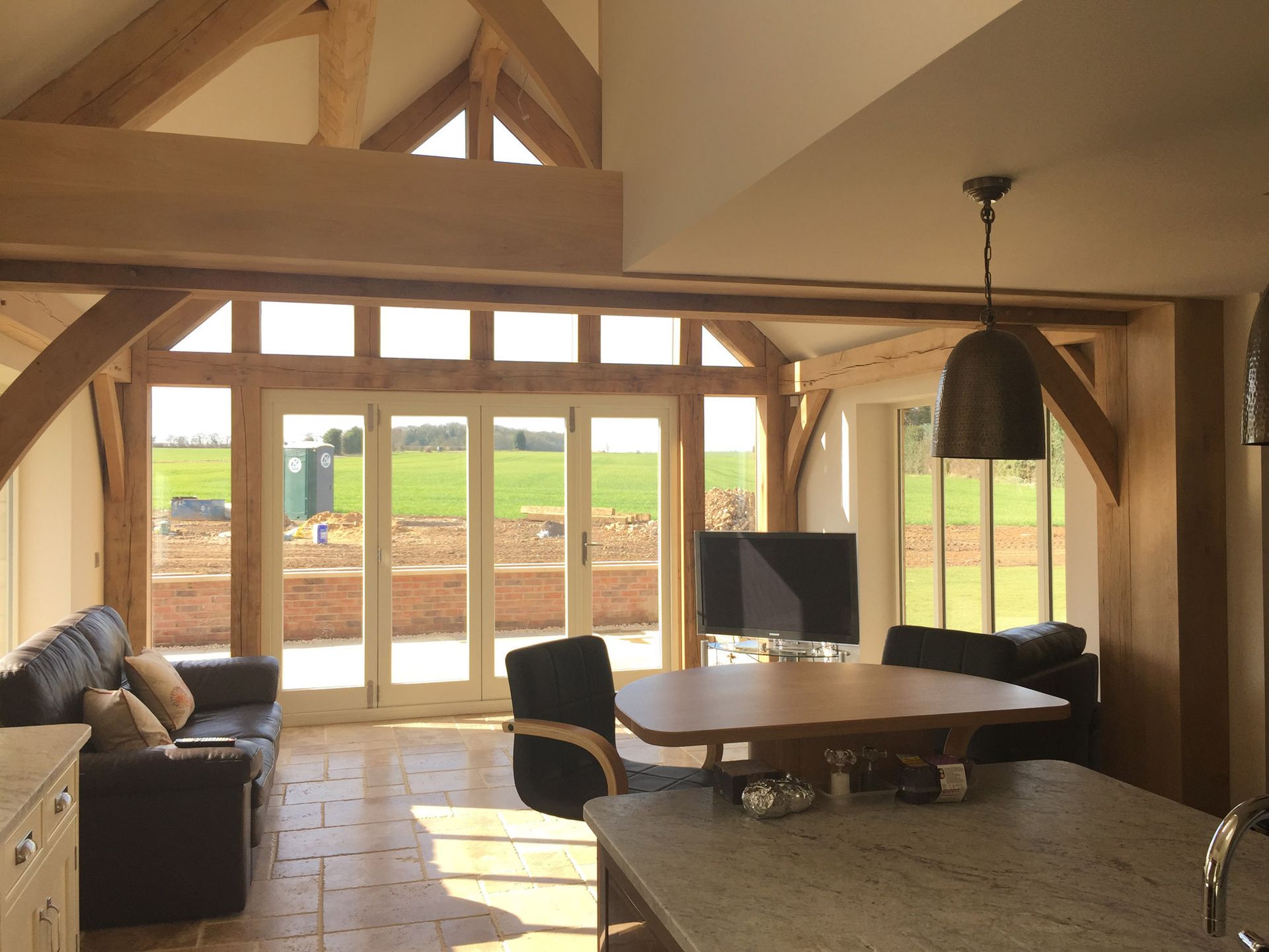 view of wooden frame of window