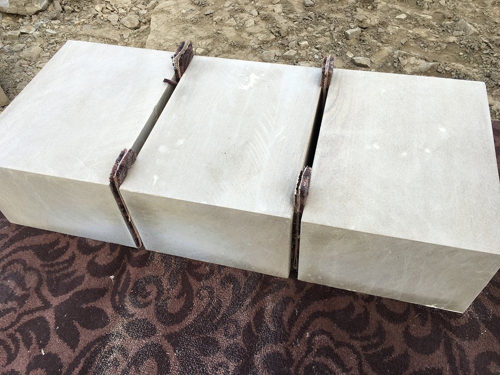 smooth stone slabs