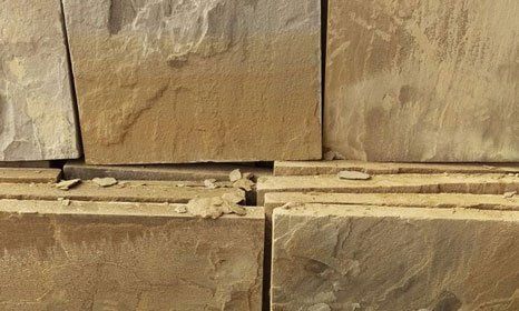 riven paving slabs