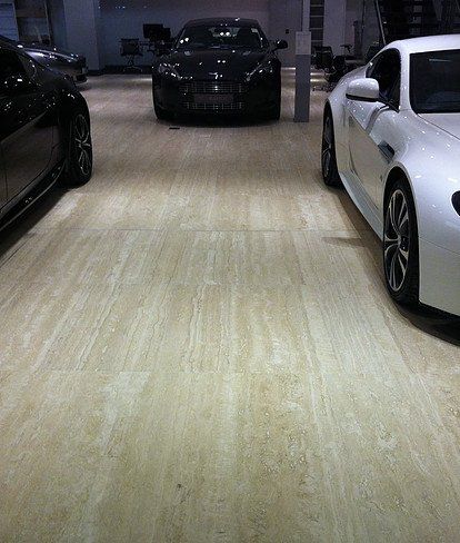 View of the showroom flooring done by specialist 