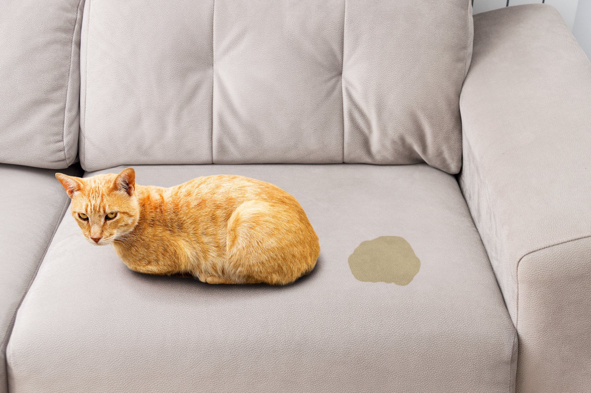 Cat pissing on the couch — Menifee, CA — Pauls Ultra Steam cleaning