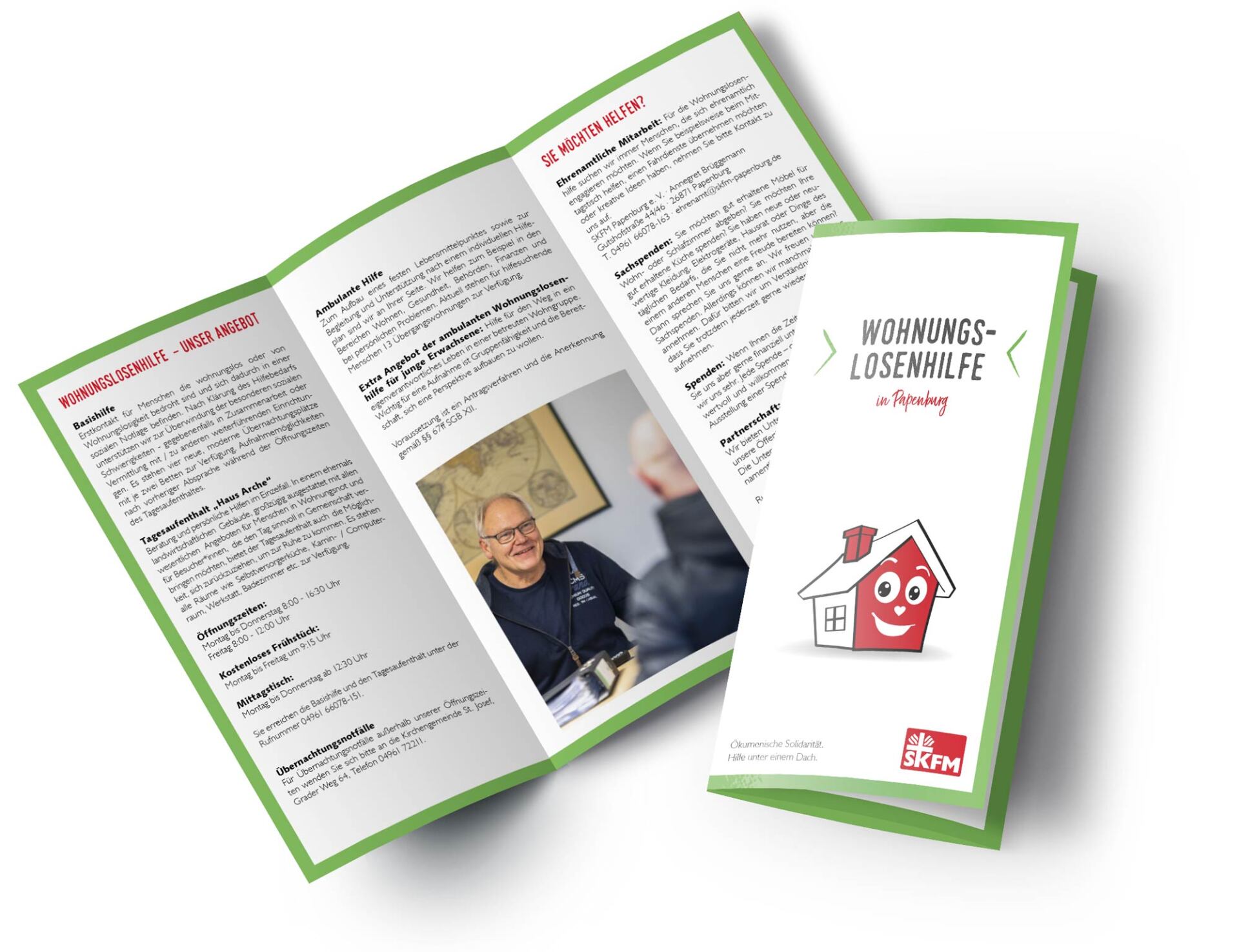 Wohnungslosenhilfe - Flyer