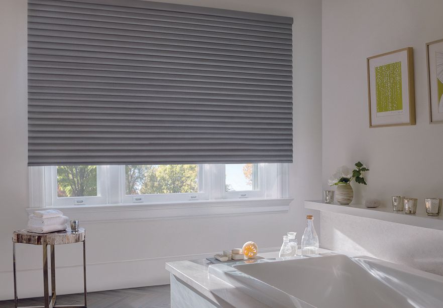 Roller & Screen Shades Near Houston, Texas (TX) Homes like Custom Sonnette Cellular Roller in Bathrooms