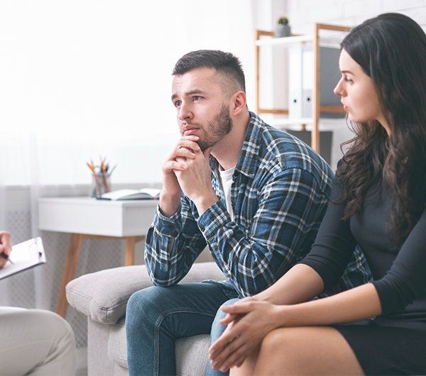 Couple at Marital Counseling Therapy — Hanover, PA — Strausbaugh Law PLLC Couple at Marital Counseling Therapy — Hanover, PA — Strausbaugh Law PLLC