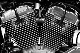 V-Twin engine at Action Cycles & Leather in Colorado Springs, CO V-Twin engine at Action Cycles & Leather in Colorado Springs, CO
