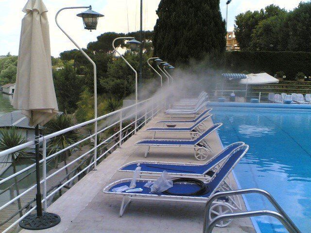 sistema di nebulizzazione e raffrescamento