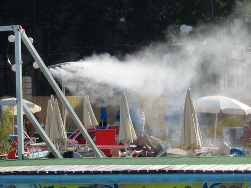 sistema di nebulizzazione e raffrescamento