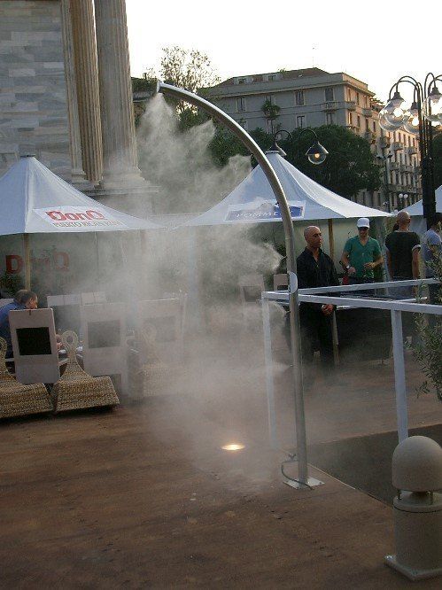 sistema di nebulizzazione e raffrescamento