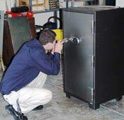 Employee Working On Safe, Herndon, VA, Spencer's Safe & Lock