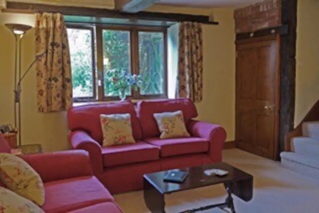sofa in lounge at accommodation