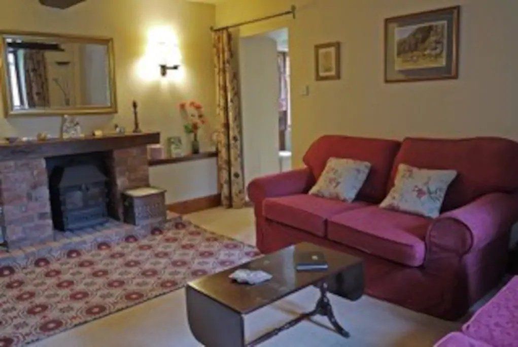 sofa in lounge at accommodation