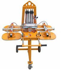 A yellow machine with wheels on a white background.