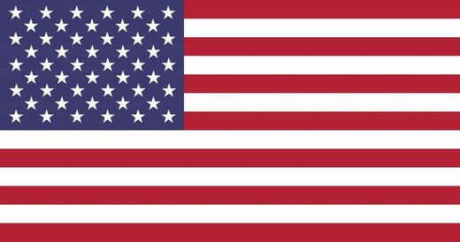 A red white and blue american flag with stars on it