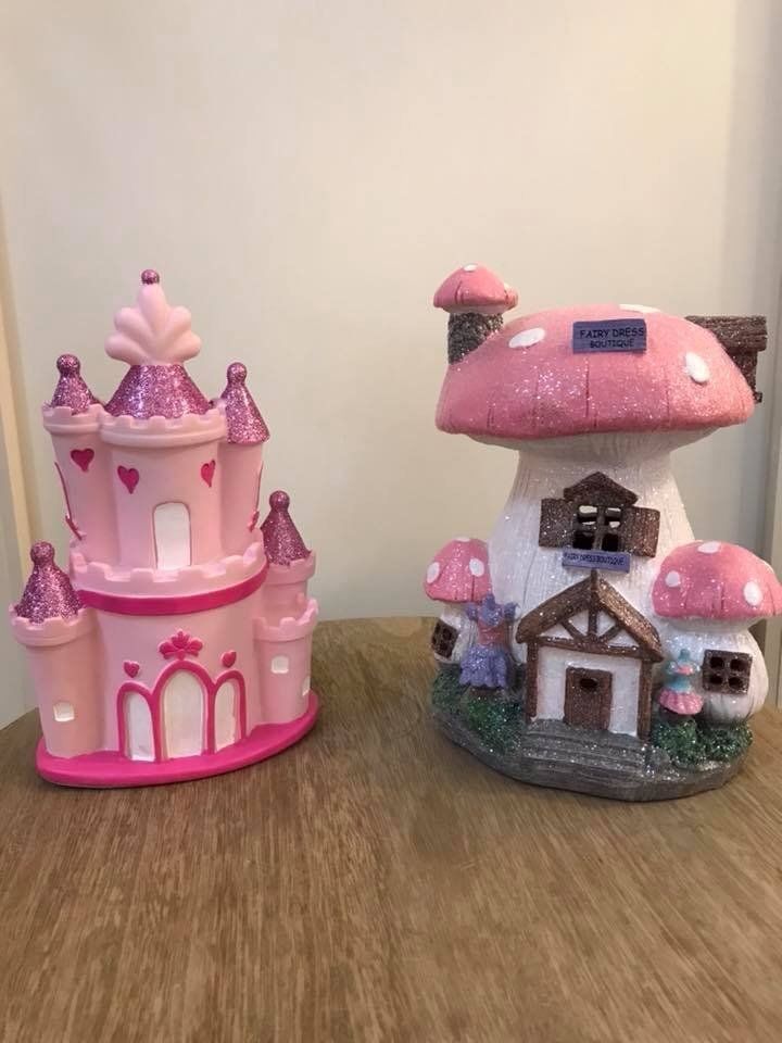 Pink Castle Lamp