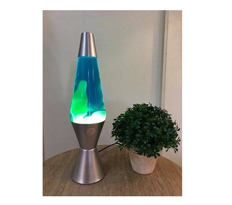 Blue and Yellow Lava Lamp