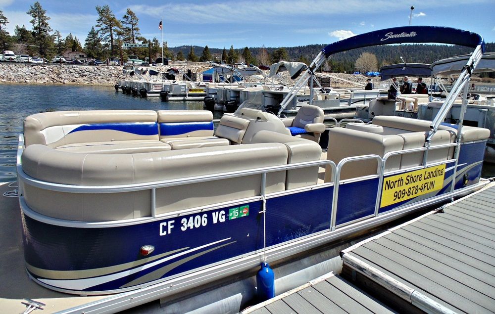 North Shore Langing Luxury Pontoon Rental Big Bear Lake California