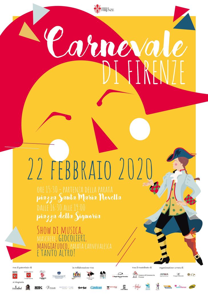 Firenze parata carnevale festa in piazza