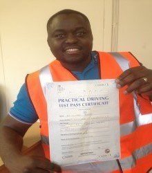 Happy newly qualified driver 10