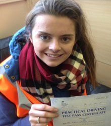 Happy newly qualified driver 8