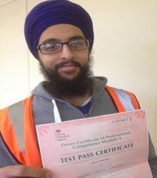 Happy newly qualified driver 4