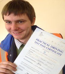 Happy newly qualified driver 13