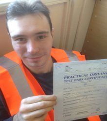Happy newly qualified driver 11