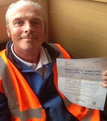 Happy newly qualified driver 9