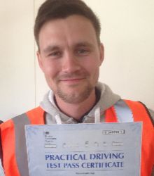 Happy newly qualified driver 5
